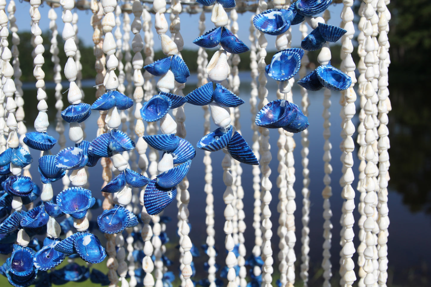 1-LARGE SPIRAL SEASHELL WINDCHIME,All Occasion Gifts,Coastal Home Accents,Balcony Decor,G-90
