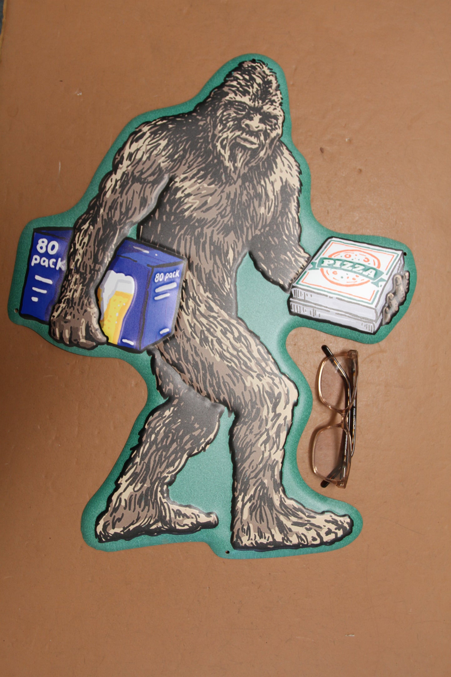 1-BIGFOOT Sign,Fence Decor,Wall Hanging,Cabin Accents,Pizza And Beer, All Occasion Gifts, BF-T