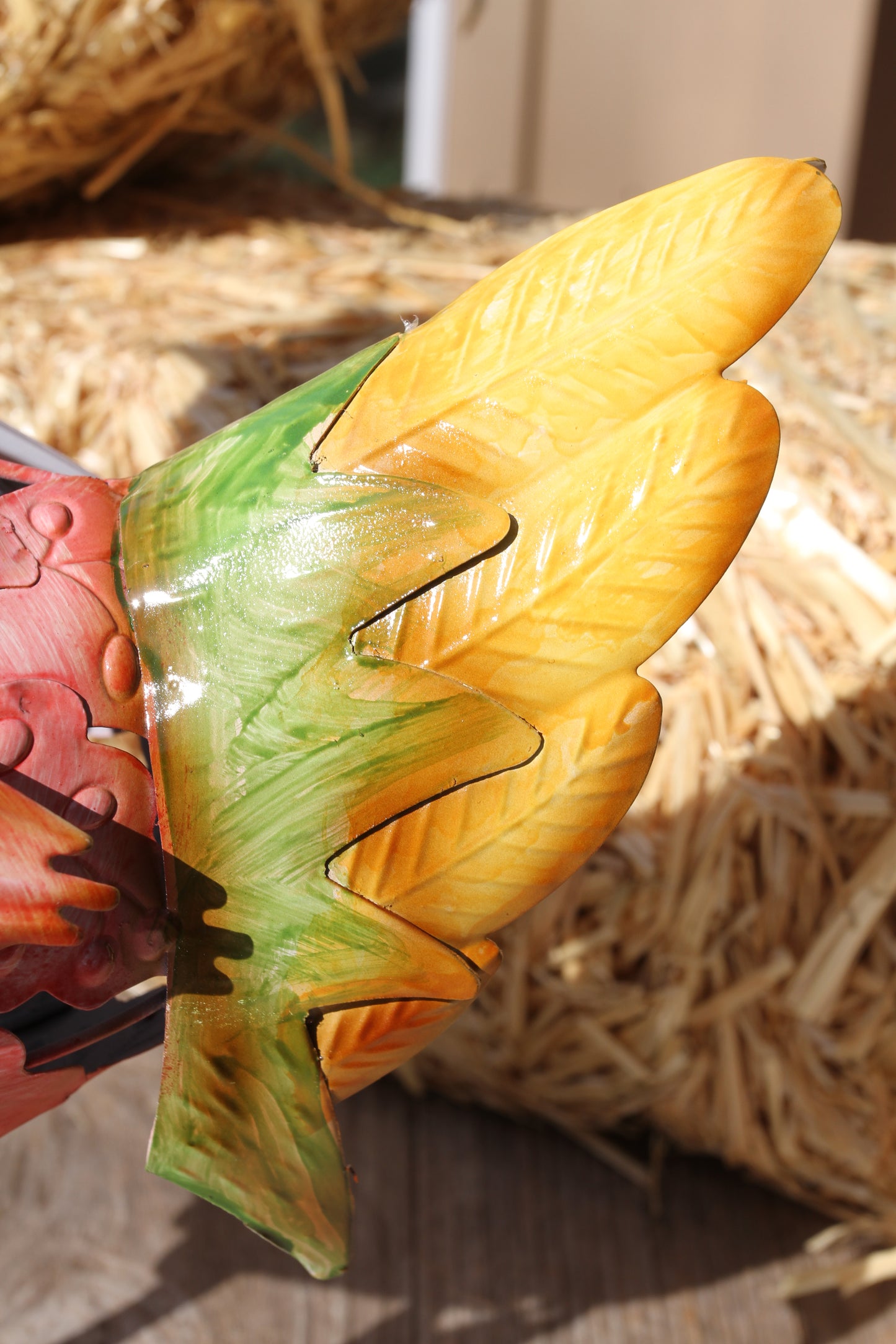 Miss Penny - Multi-Colored Non Tipsy Chicken, High End Glossy Finish, Farm House Decor, T-224