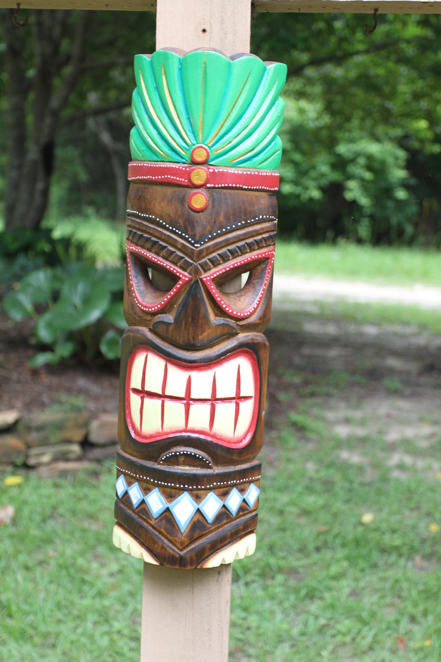 TIKI MASKS, Decorative Wood Masks, Tropical Lanai Wall Hangings, Beach Wedding Decor, All Occasion Gifts BH-TM-2,3