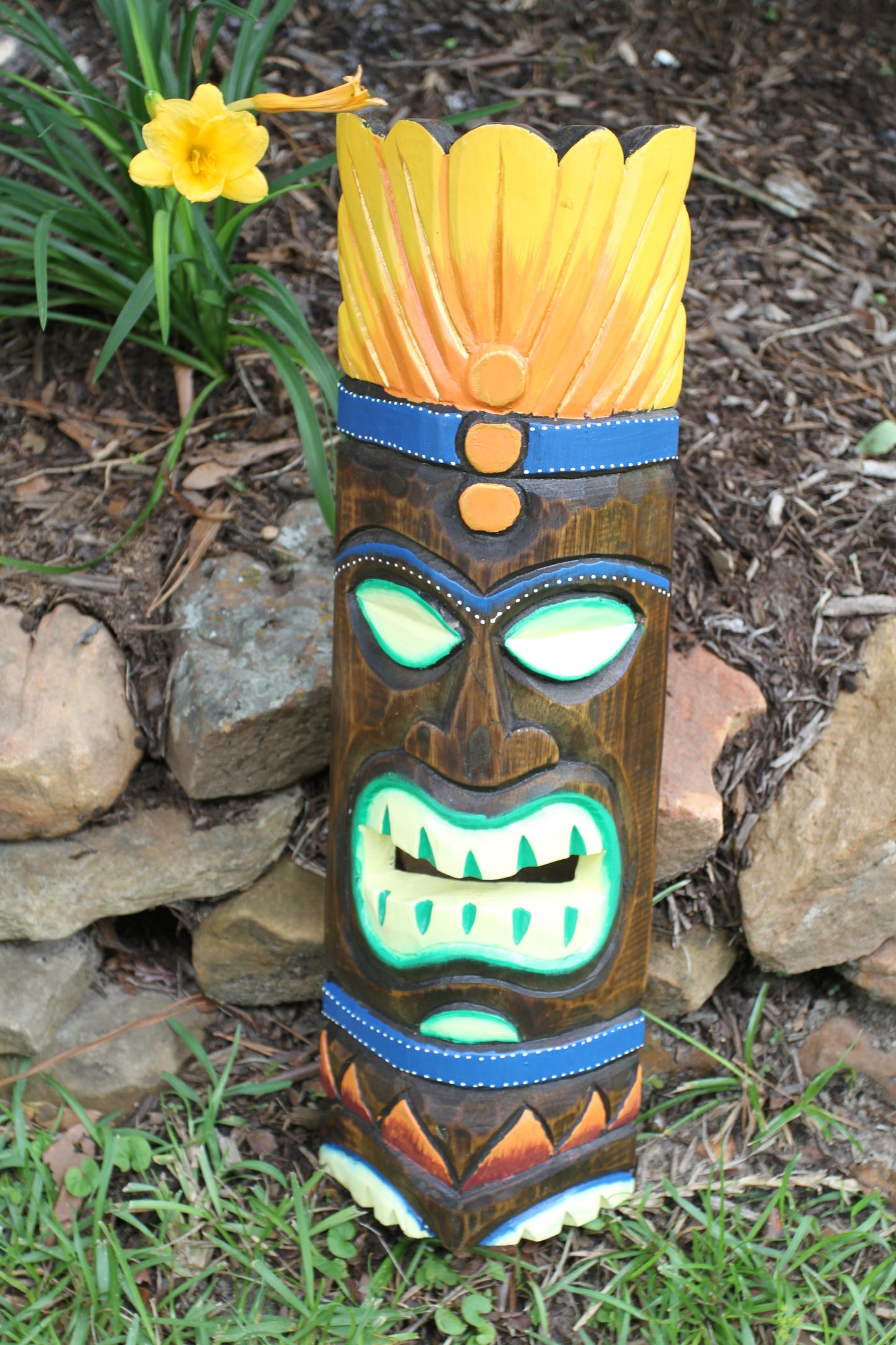 TIKI MASKS, Decorative Wood Masks, Tropical Lanai Wall Hangings, Beach Wedding Decor, All Occasion Gifts BH-TM-2,3