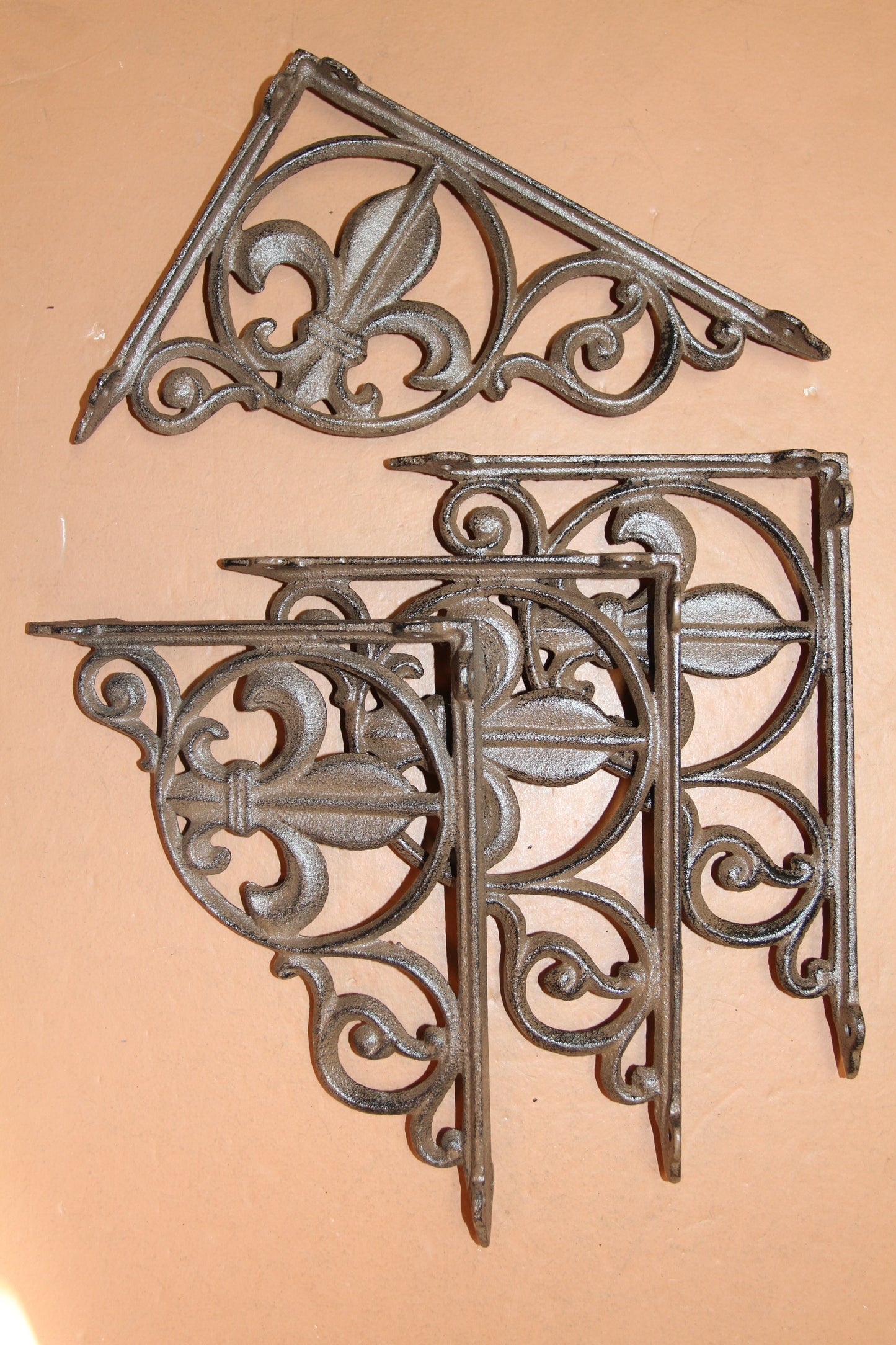 FLEUR DE LIS, Shelf Brackets, Wall Braces, Corner Corbels, Bath Decor, Gift For All Occasions, B-03