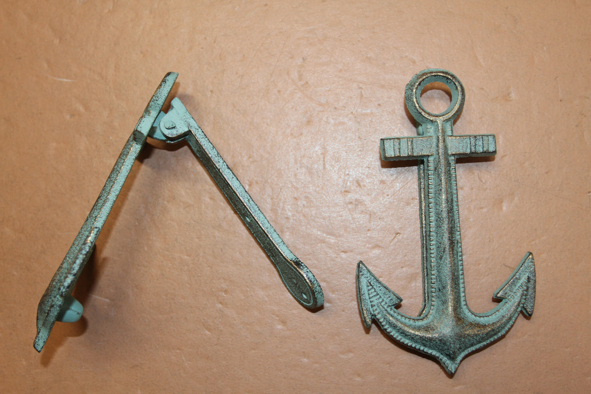 2-ANCHOR DOOR KNOCKERS,Mariners Decor,Coastal Living Accents,Entryway Door Knocker,Gifts,BL-60