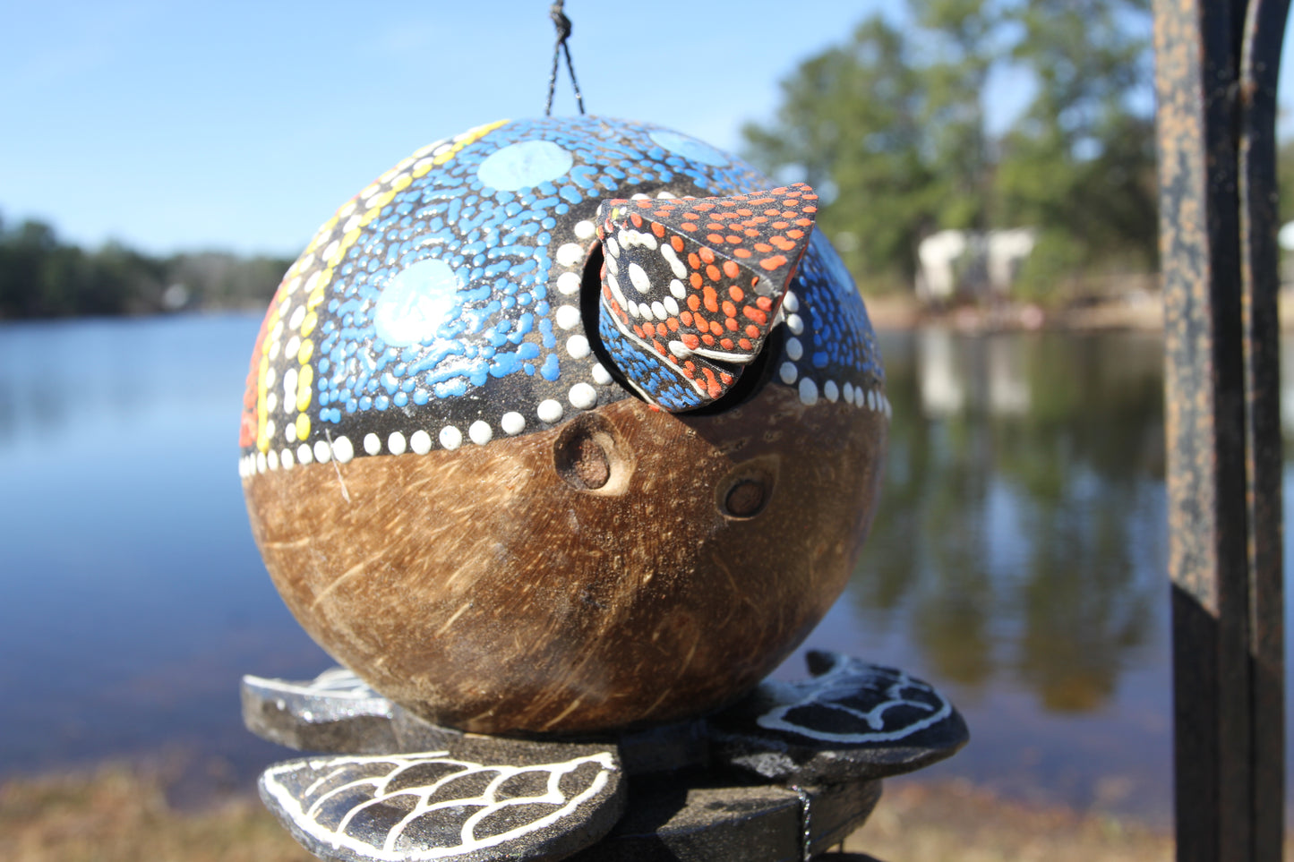 TURTLE WIND CHIMES, Colorful Bobbing Head Turtle Wind Chime, Beach Decor, Home and Garden Decor, Christmas Gift G-34