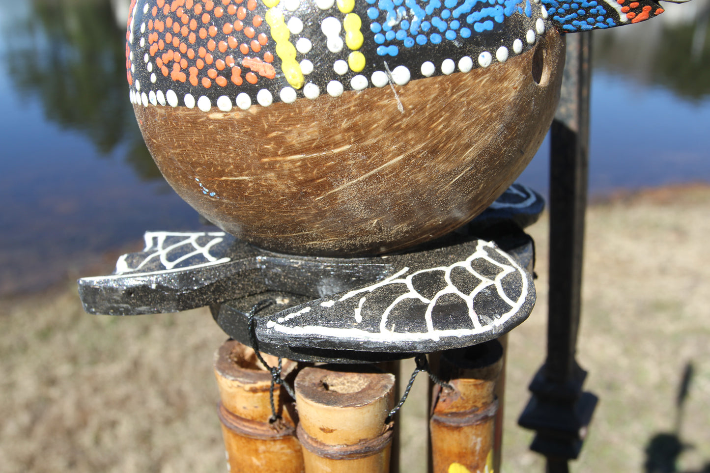 TURTLE WIND CHIMES, Colorful Bobbing Head Turtle Wind Chime, Beach Decor, Home and Garden Decor, Christmas Gift G-34