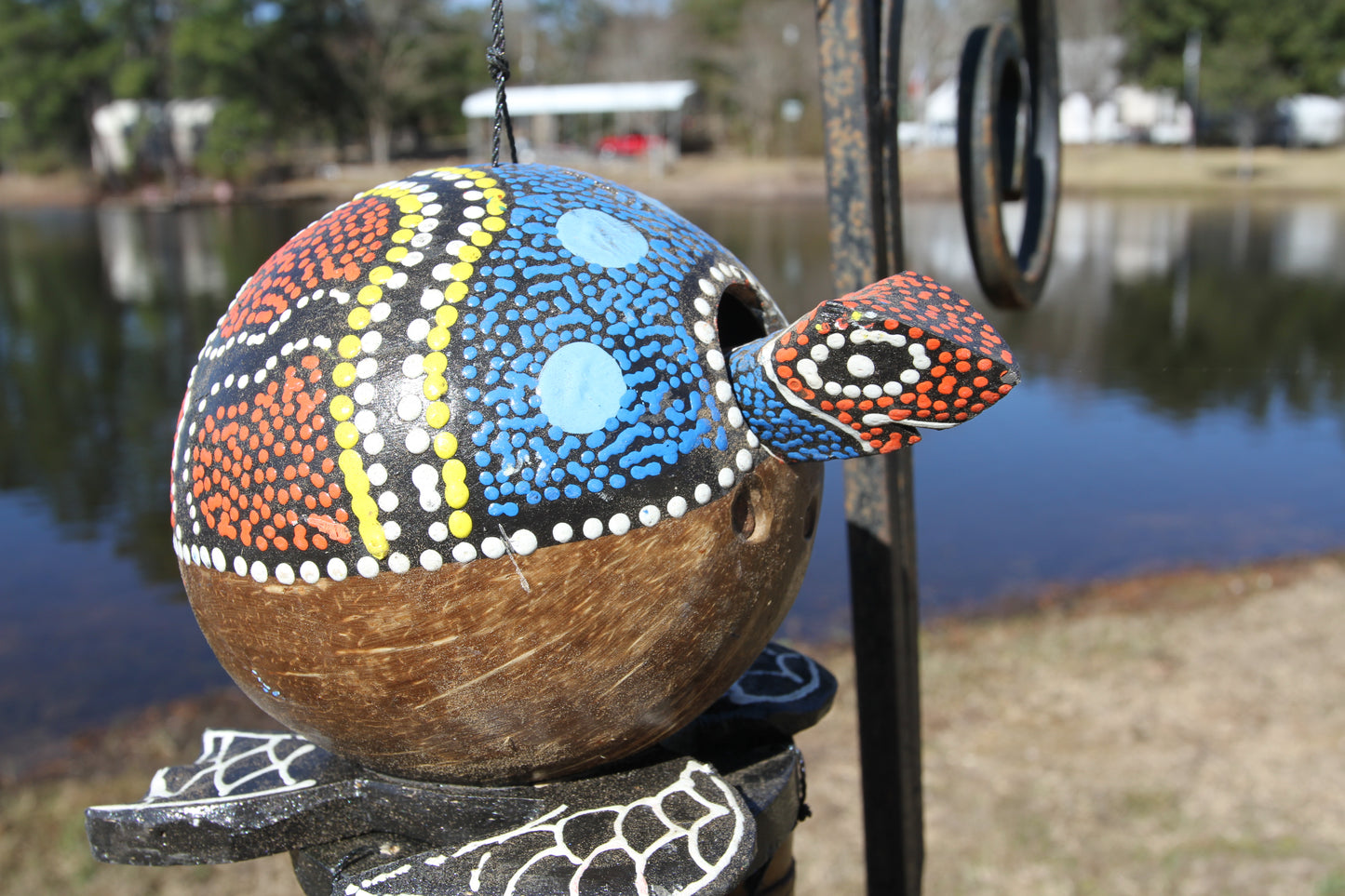 TURTLE WIND CHIMES, Colorful Bobbing Head Turtle Wind Chime, Beach Decor, Home and Garden Decor, Christmas Gift G-34