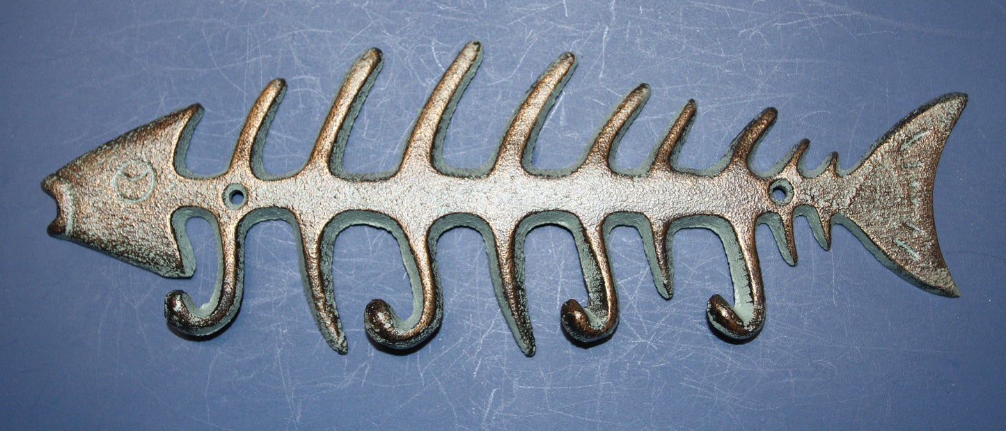 1 Large Hangry Fish Wall Hook, Fishing Decor,Country Style,Nature Theme,Gifts,BL-48