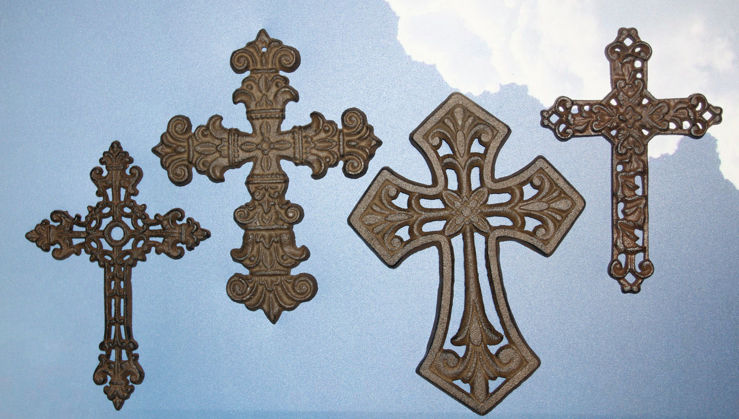 4pc Naples Cross Collection wall decor,All Occasion Gifts,Church AccentsCross Wall Display