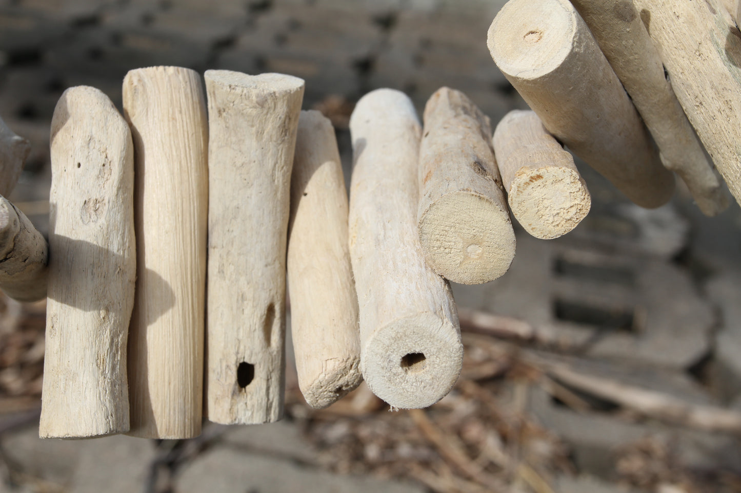 Driftwood-style Garland made of natural wood and hangs 6 ft. tall, a MUST HAVE for all sea lovers! G-102