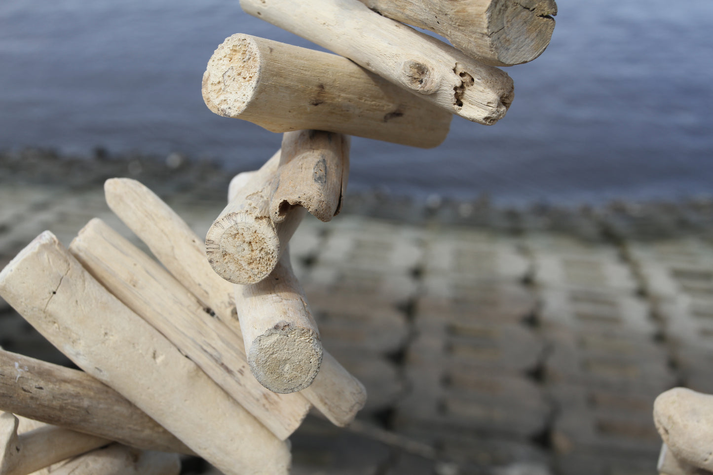 Driftwood-style Garland made of natural wood and hangs 6 ft. tall, a MUST HAVE for all sea lovers! G-102