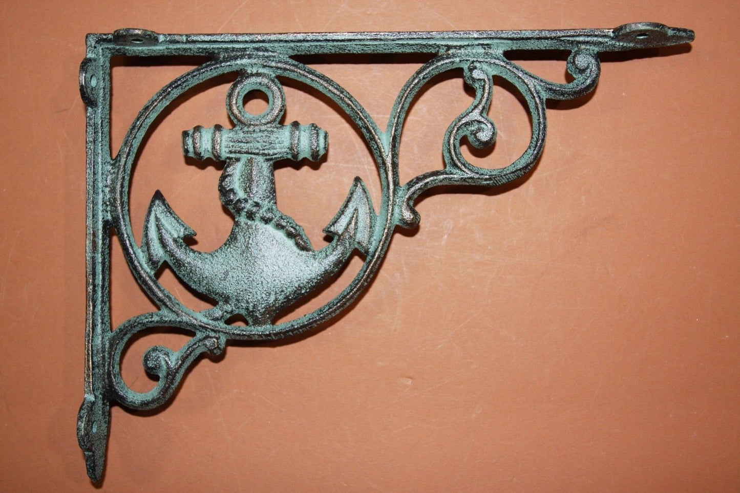 COATAL DECOR, Anchor Design Nautical Window Corner Accent Bracket, Shelf Brackets B-39