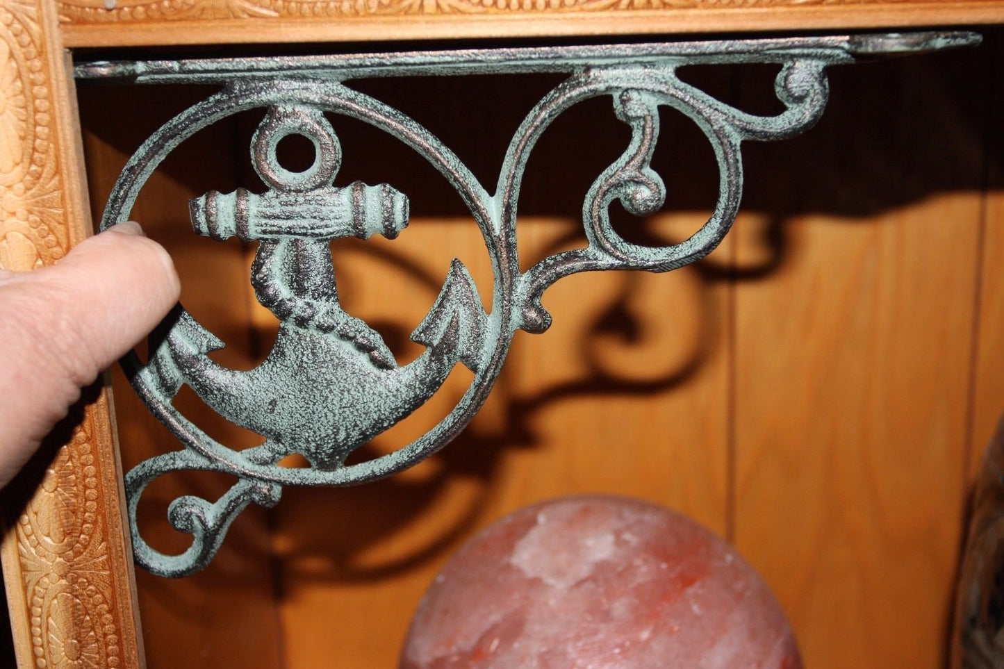 COATAL DECOR, Anchor Design Nautical Window Corner Accent Bracket, Shelf Brackets B-39