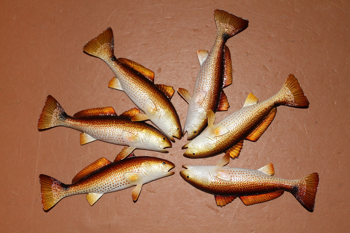 10 Redfish Refrigerator Magnets, Stocking Stuffers, Party Favors