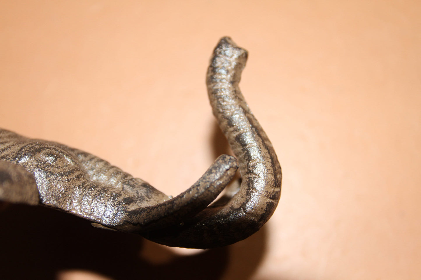 1 Elephant Door Pull and 2 Elephant Wall Hooks, Cast Iron, 1 of HW-98 & 2 of H 40