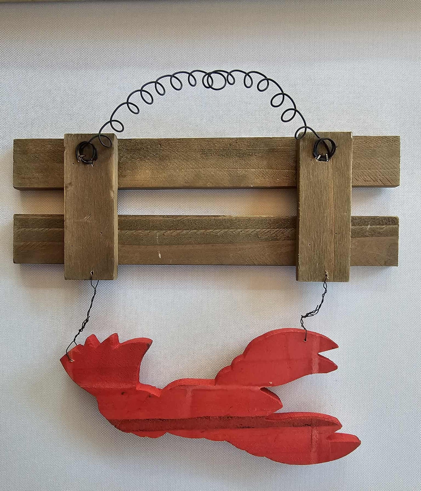 Cajun Kitchen Crawfish Wall Hanging Distressed Style Wood, SS-136