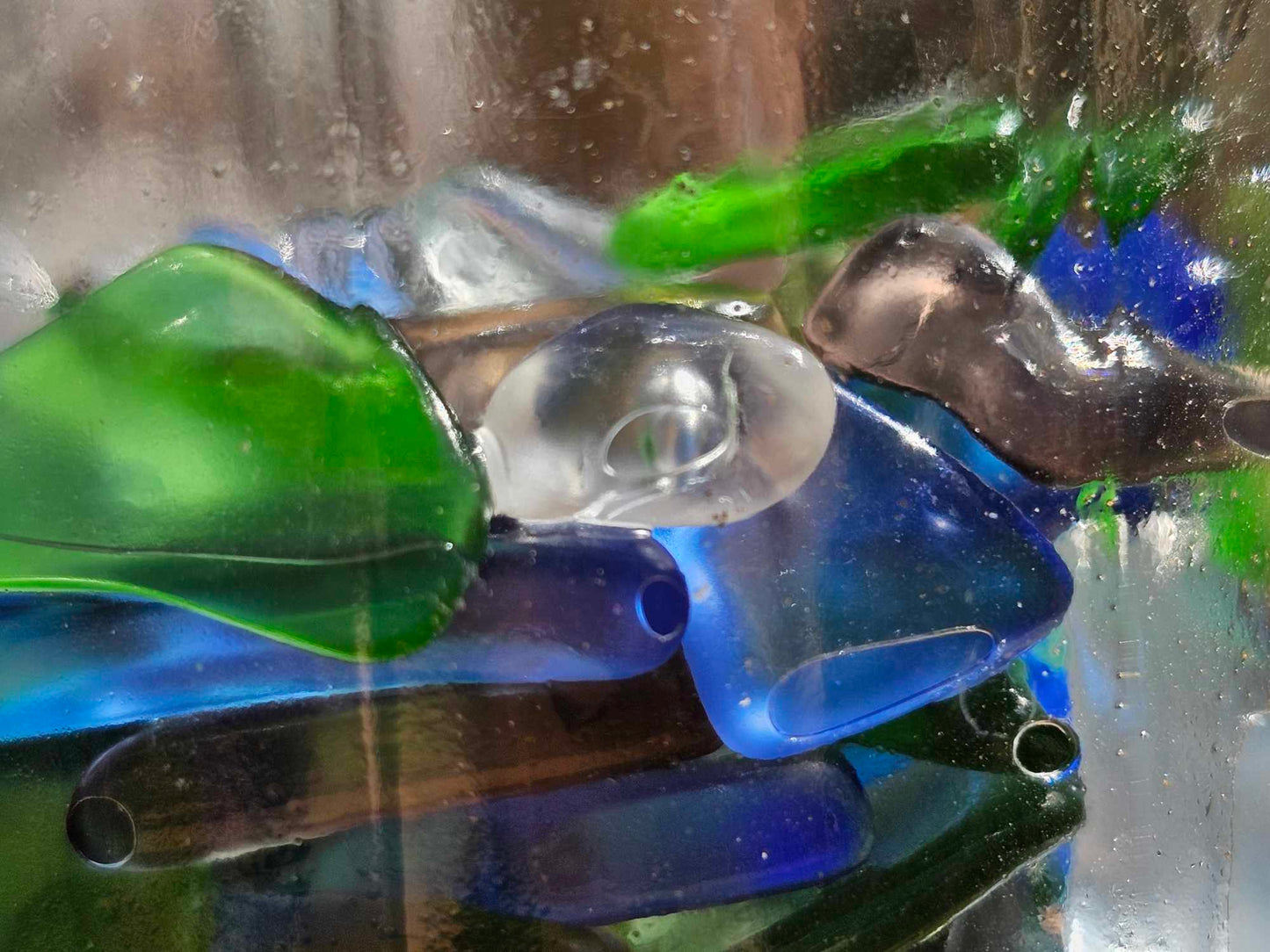 CRAFT SEA GLASS,craft supply,wire wrap jewelry supply,mosaic work,beach art,seashell mirror frames.  CS-89