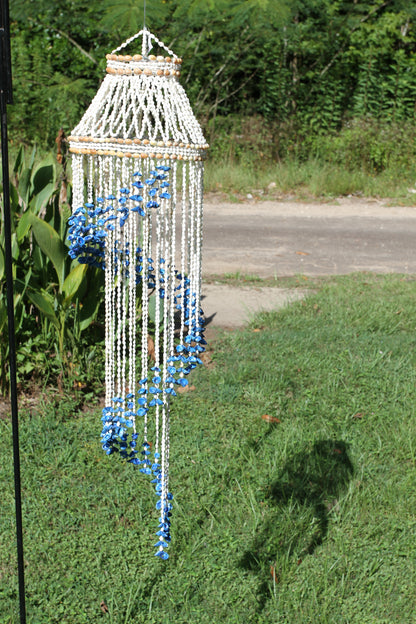 1-LARGE SPIRAL SEASHELL WINDCHIME,All Occasion Gifts,Coastal Home Accents,Balcony Decor,G-90