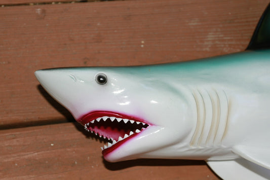 1- 28" MONSTER GREAT WHITE SHARK WALL MOUNT REPLICA,All Occasion Gifts,Outdoor Kitchen Wall Decor,