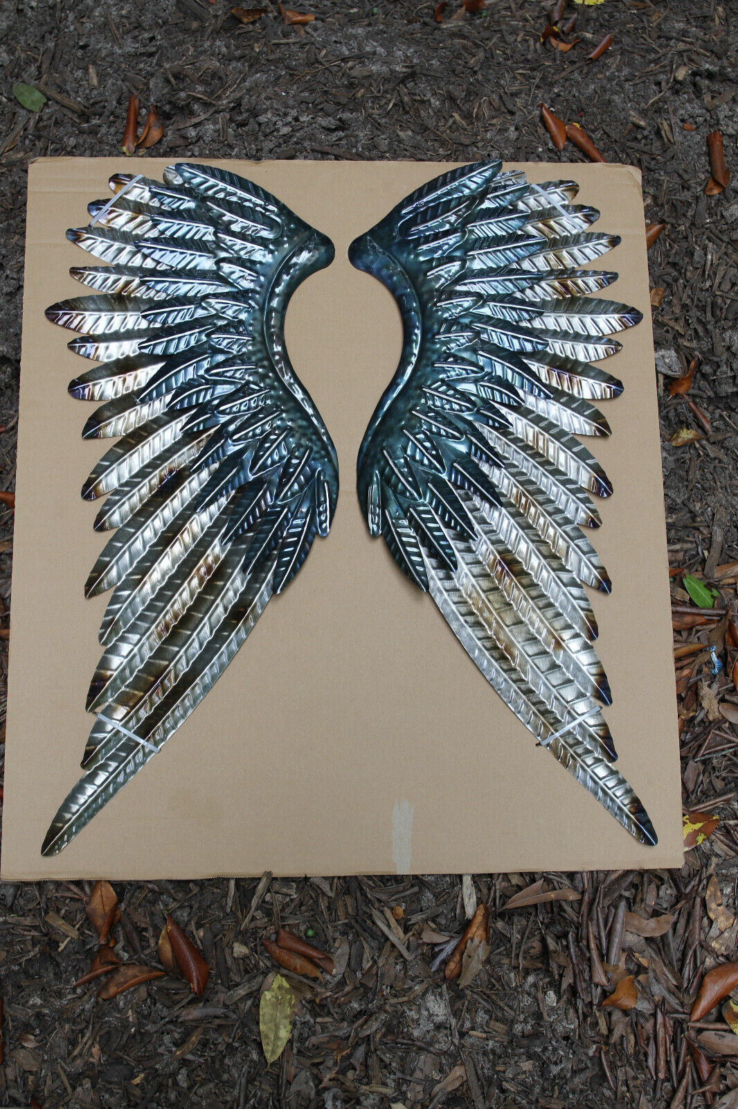 ANGEL WINGS, Large Metal Angel Wings Pair,Metal Wall Art, Display with Crosses, Mothers Day Gift, Photo Props, Craft Supply