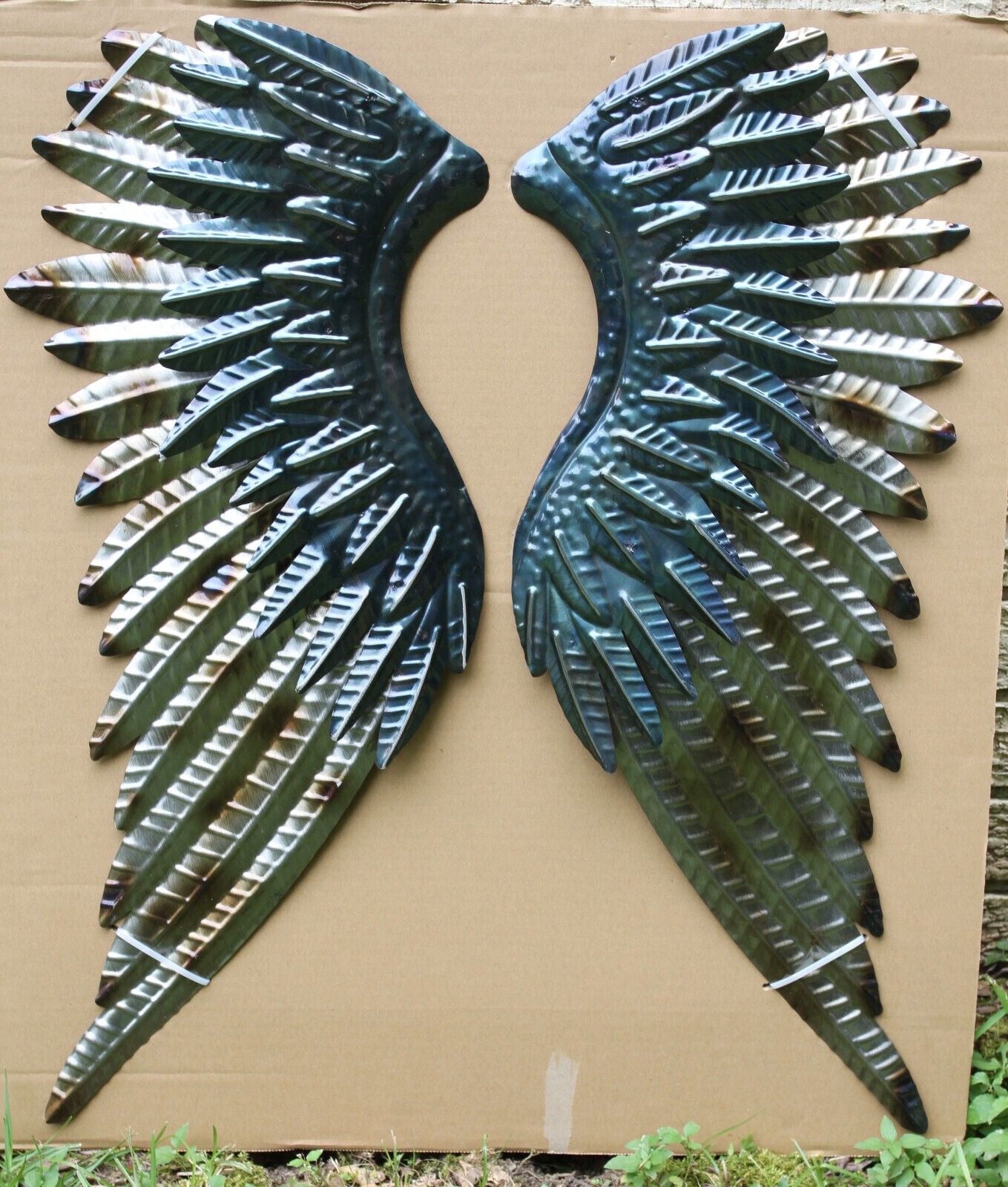 ANGEL WINGS, Large Metal Angel Wings Pair,Metal Wall Art, Display with Crosses, Mothers Day Gift, Photo Props, Craft Supply