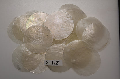 CAPIZ SEASHELLS, 2-1/2", Seaside Wedding Decor, Placement Cards, Floral Accents, Wedding Keepsakes, CS-95