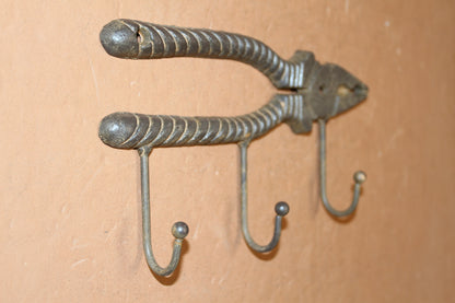 3 Triple Wall Hooks,Tools,Work Shop OrganizationWork Shop Decor,Country Accents,Fathers Day Gifts,H-35,3638