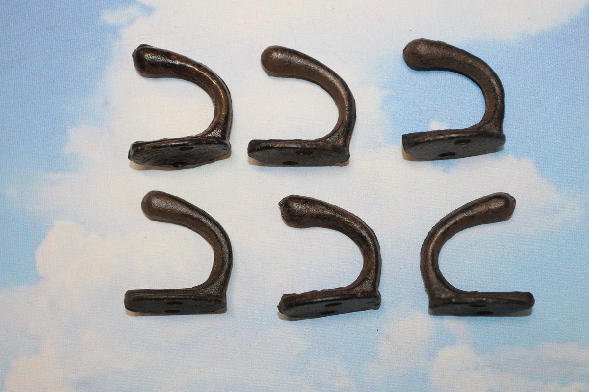 6-Cup Wall Hooks,Farm And Ranch Decor,Utility Hooks,Garden,Bath,Kitchen Hanging Storage,H-63