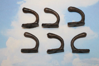 6-Cup Wall Hooks,Farm And Ranch Decor,Utility Hooks,Garden,Bath,Kitchen Hanging Storage,H-63