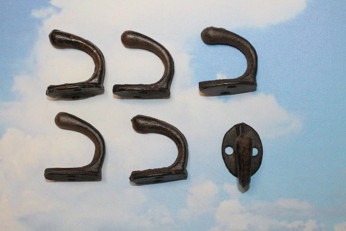 6-Cup Wall Hooks,Farm And Ranch Decor,Utility Hooks,Garden,Bath,Kitchen Hanging Storage,H-63