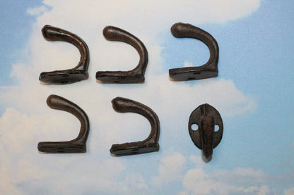6-Cup Wall Hooks,Farm And Ranch Decor,Utility Hooks,Garden,Bath,Kitchen Hanging Storage,H-63