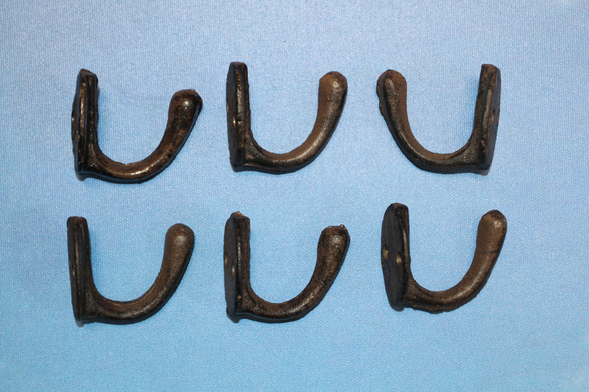 6-Cup Wall Hooks,Farm And Ranch Decor,Utility Hooks,Garden,Bath,Kitchen Hanging Storage,H-63