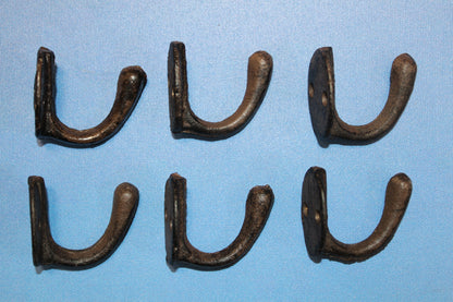 6-Cup Wall Hooks,Farm And Ranch Decor,Utility Hooks,Garden,Bath,Kitchen Hanging Storage,H-63
