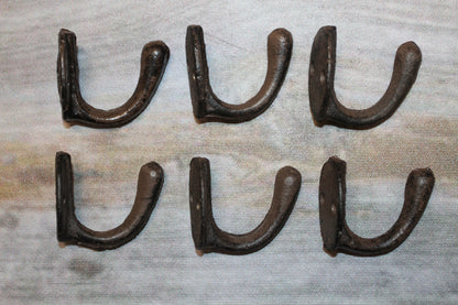 6-Cup Wall Hooks,Farm And Ranch Decor,Utility Hooks,Garden,Bath,Kitchen Hanging Storage,H-63