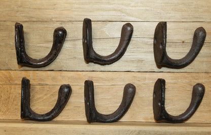 6-Cup Wall Hooks,Farm And Ranch Decor,Utility Hooks,Garden,Bath,Kitchen Hanging Storage,H-63