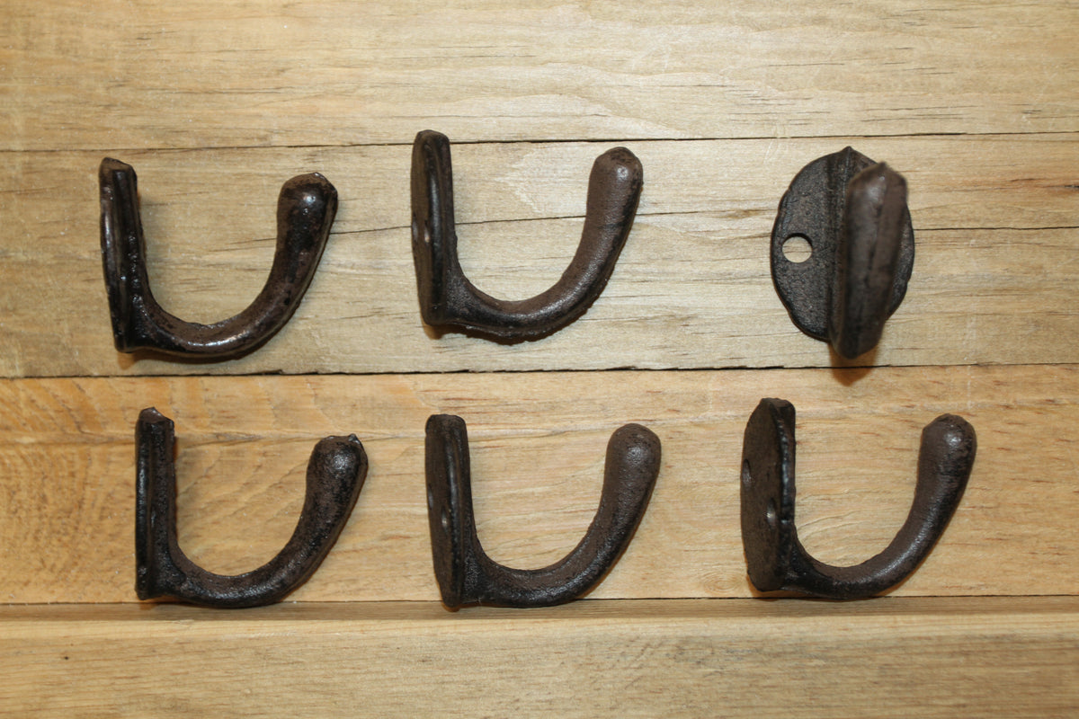 6-Cup Wall Hooks,Farm And Ranch Decor,Utility Hooks,Garden,Bath,Kitchen Hanging Storage,H-63