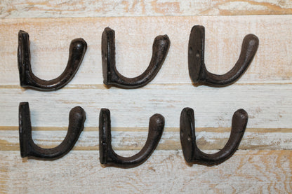 6-Cup Wall Hooks,Farm And Ranch Decor,Utility Hooks,Garden,Bath,Kitchen Hanging Storage,H-63
