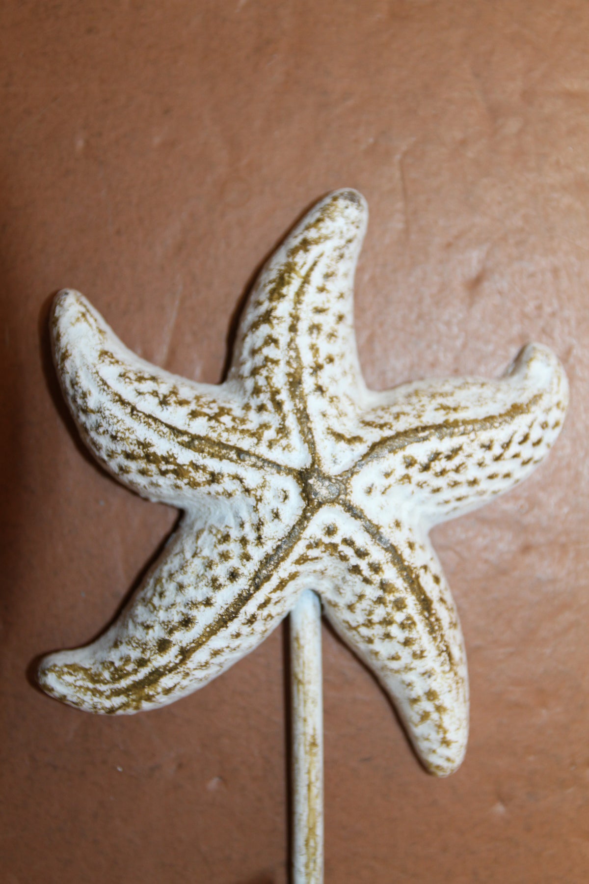 1-SEAFOAM STARFISH WALL HOOK,Large Generous Hook Opening,Beach Decor,Coastal Accents,Gifts,BL-53W