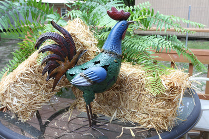 1-LARGE ROOSTER,All Occasion Gifts,Farm And Ranch Decor,Yard Art,Garden Decor,Rooster Collections GH-BR1