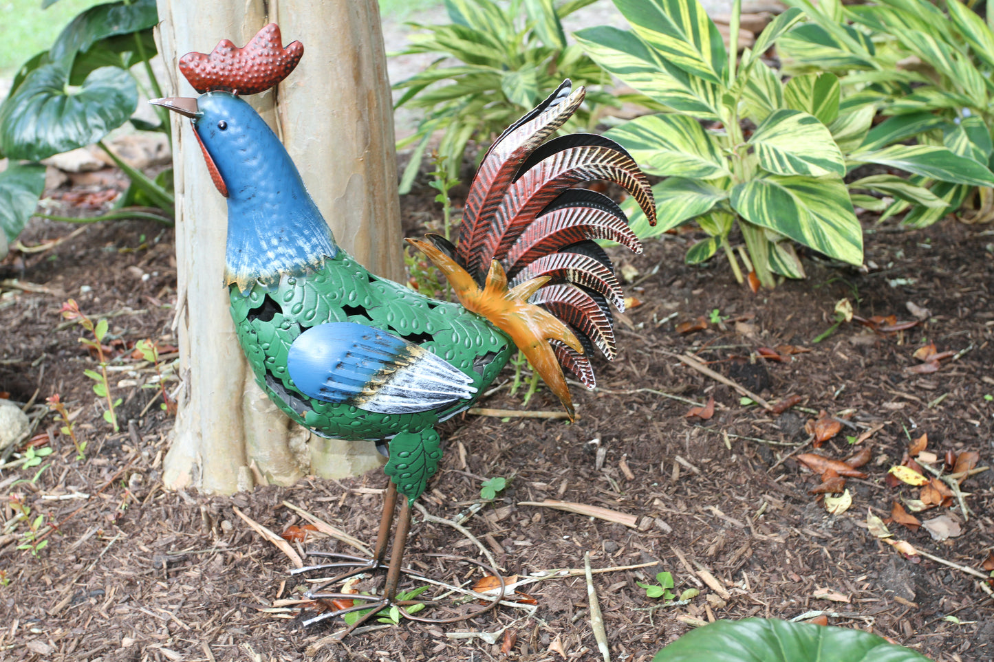 1-LARGE ROOSTER,All Occasion Gifts,Farm And Ranch Decor,Yard Art,Garden Decor,Rooster Collections GH-BR1
