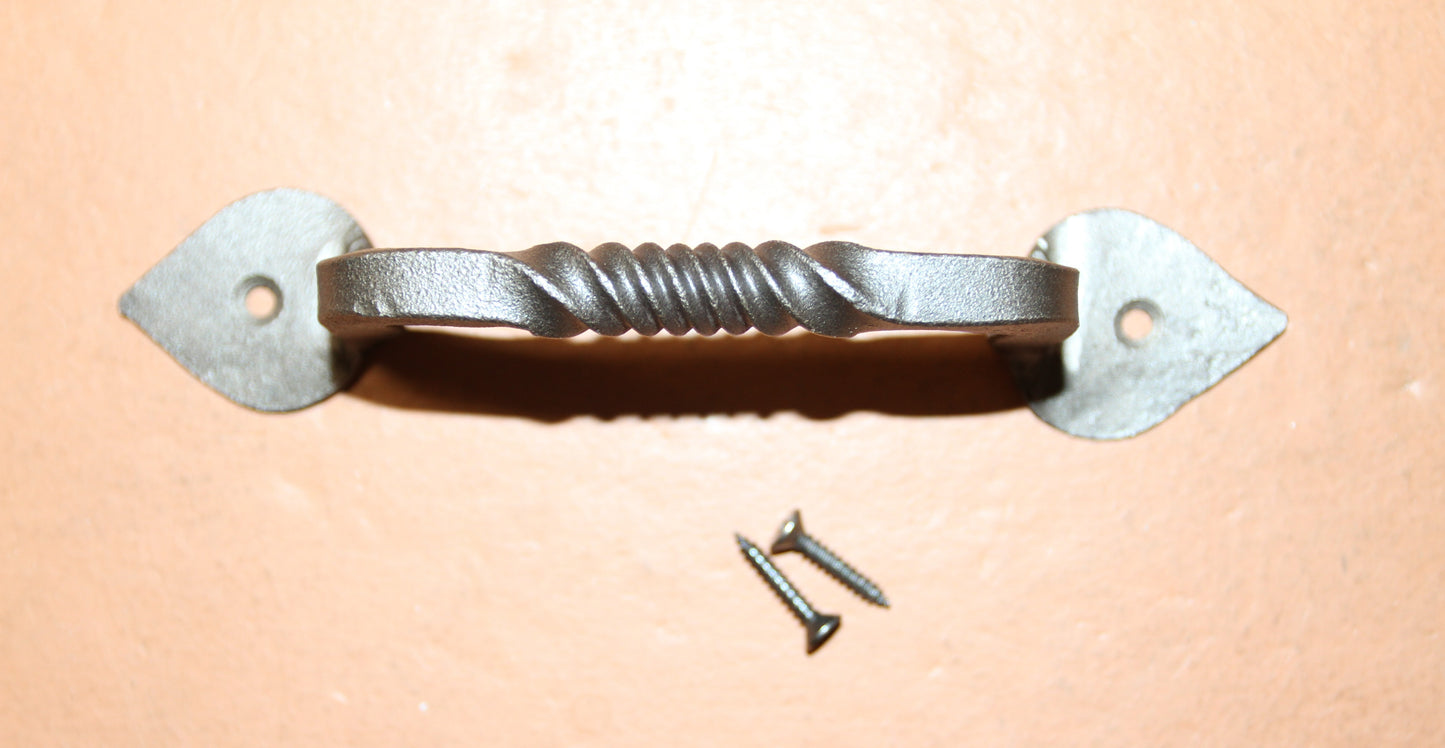 2- Decorative Drawer Pull Handle, Classic Twisted Design, Comes with Screws, HW-127