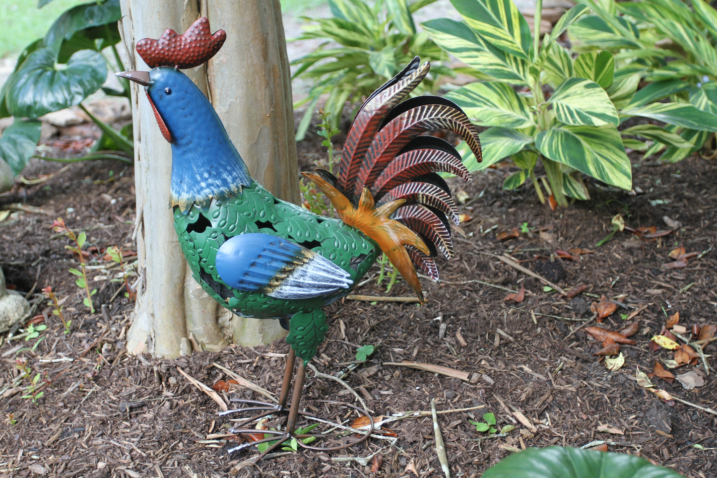 1-LARGE ROOSTER,All Occasion Gifts,Farm And Ranch Decor,Yard Art,Garden Decor,Rooster Collections GH-BR1