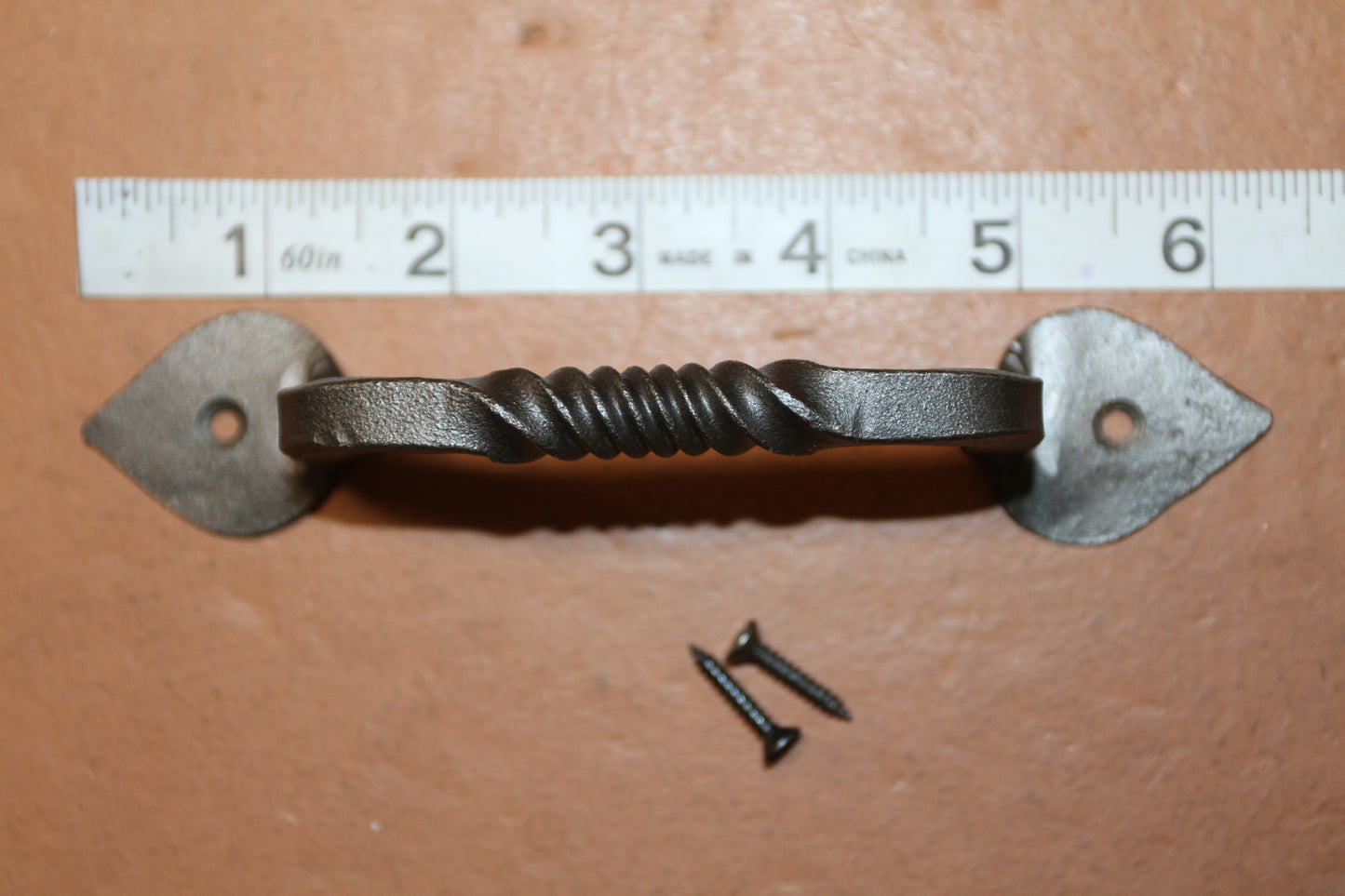 2- Decorative Drawer Pull Handle, Classic Twisted Design, Comes with Screws, HW-127