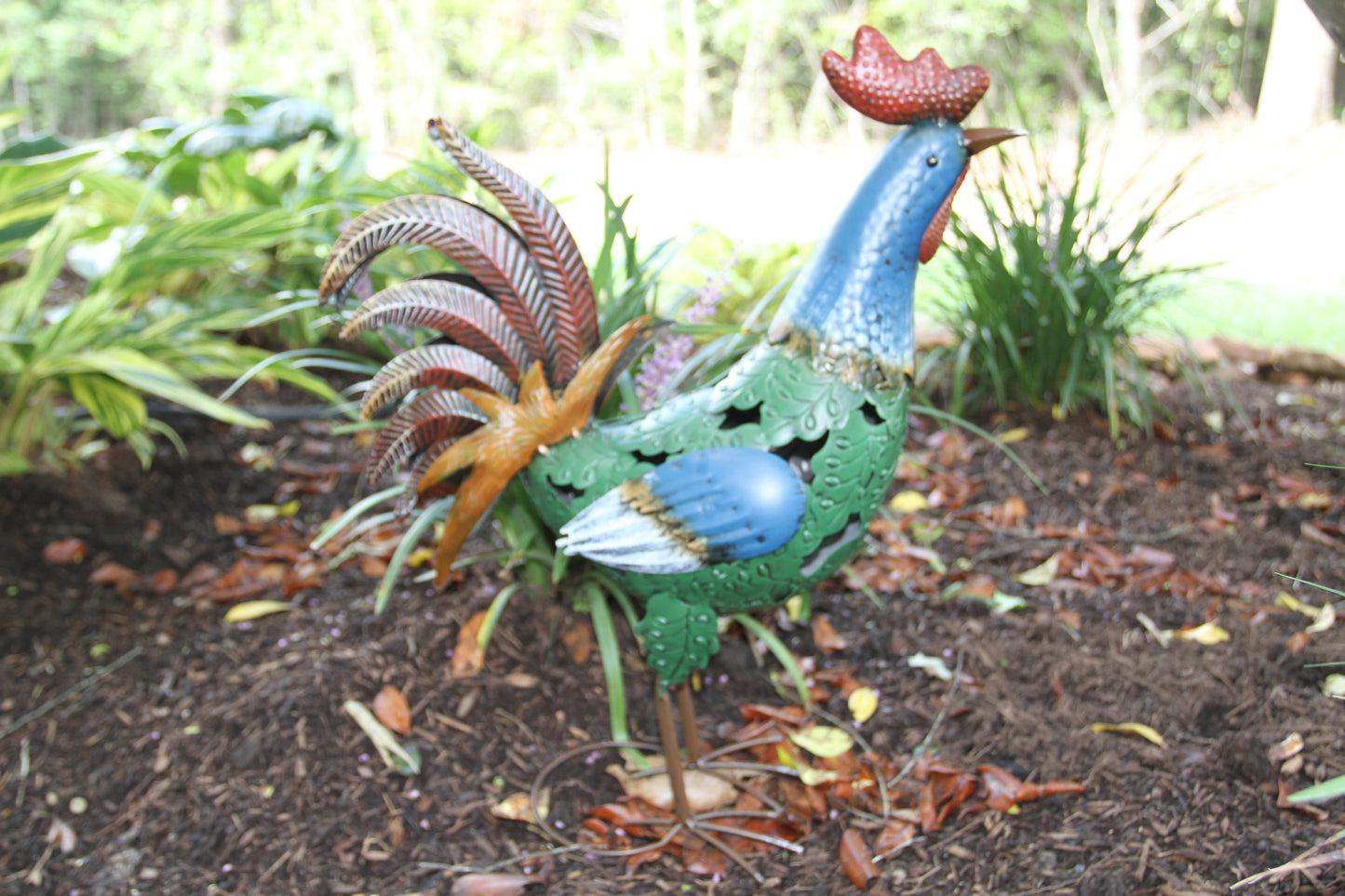 1-LARGE ROOSTER,All Occasion Gifts,Farm And Ranch Decor,Yard Art,Garden Decor,Rooster Collections GH-BR1