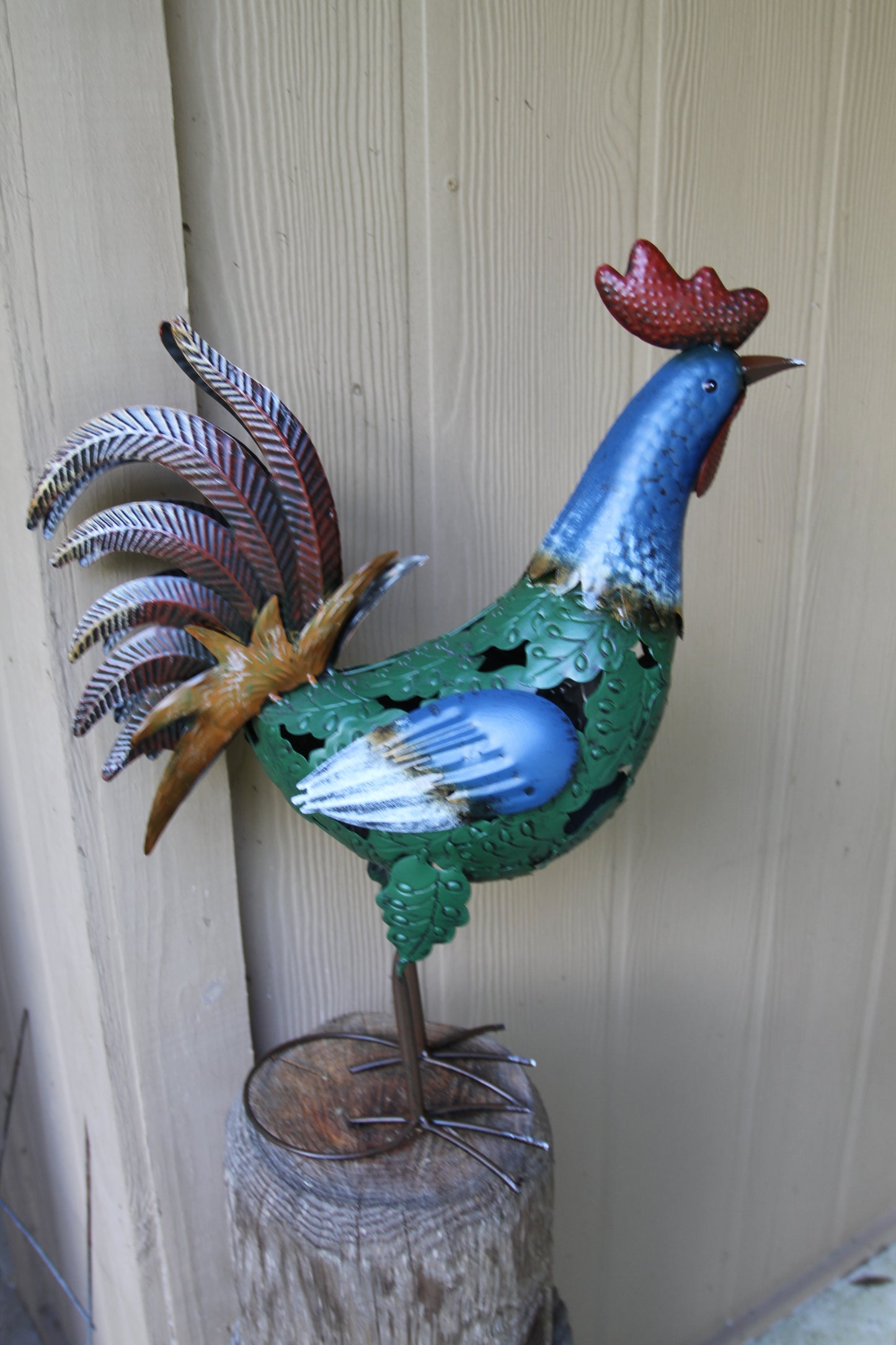 1-LARGE ROOSTER,All Occasion Gifts,Farm And Ranch Decor,Yard Art,Garden Decor,Rooster Collections GH-BR1