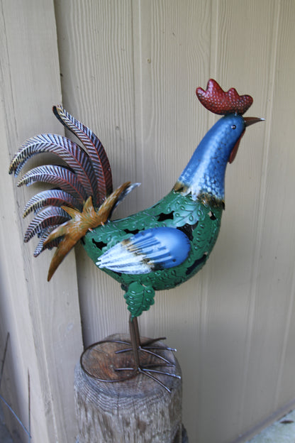 1-LARGE ROOSTER,All Occasion Gifts,Farm And Ranch Decor,Yard Art,Garden Decor,Rooster Collections GH-BR1