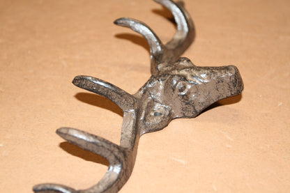 1-Large Wall Hook,DEER ANTLER RACK, 6 Useful Hooks,Western Decor,Hunting Accents, W-73