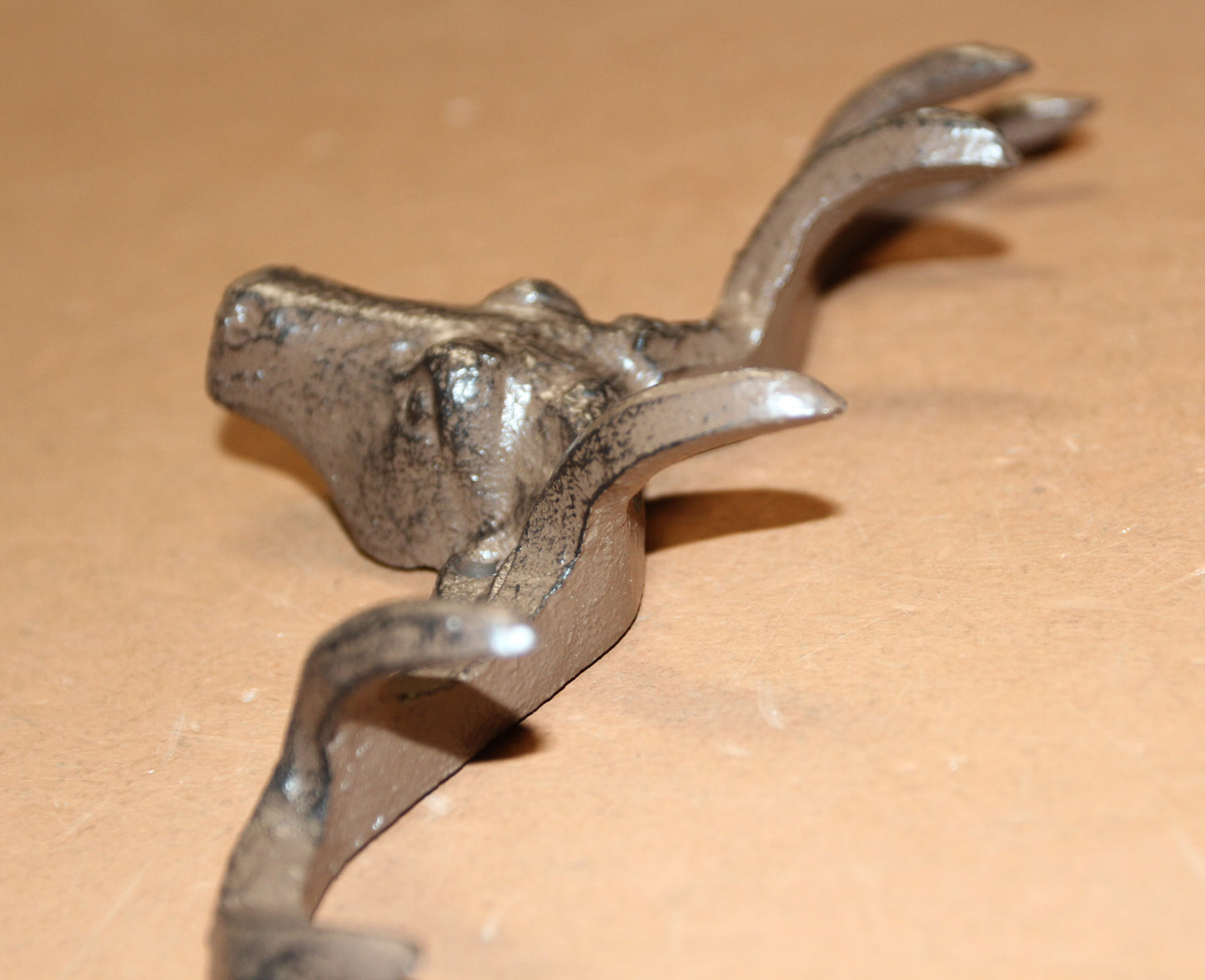 1-Large Wall Hook,DEER ANTLER RACK, 6 Useful Hooks,Western Decor,Hunting Accents, W-73