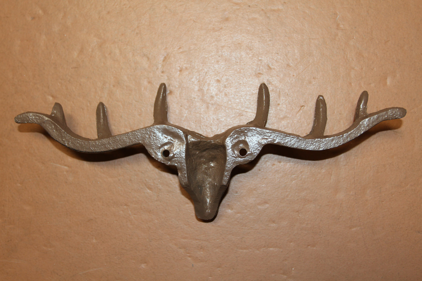 1-Large Wall Hook,DEER ANTLER RACK, 6 Useful Hooks,Western Decor,Hunting Accents, W-73