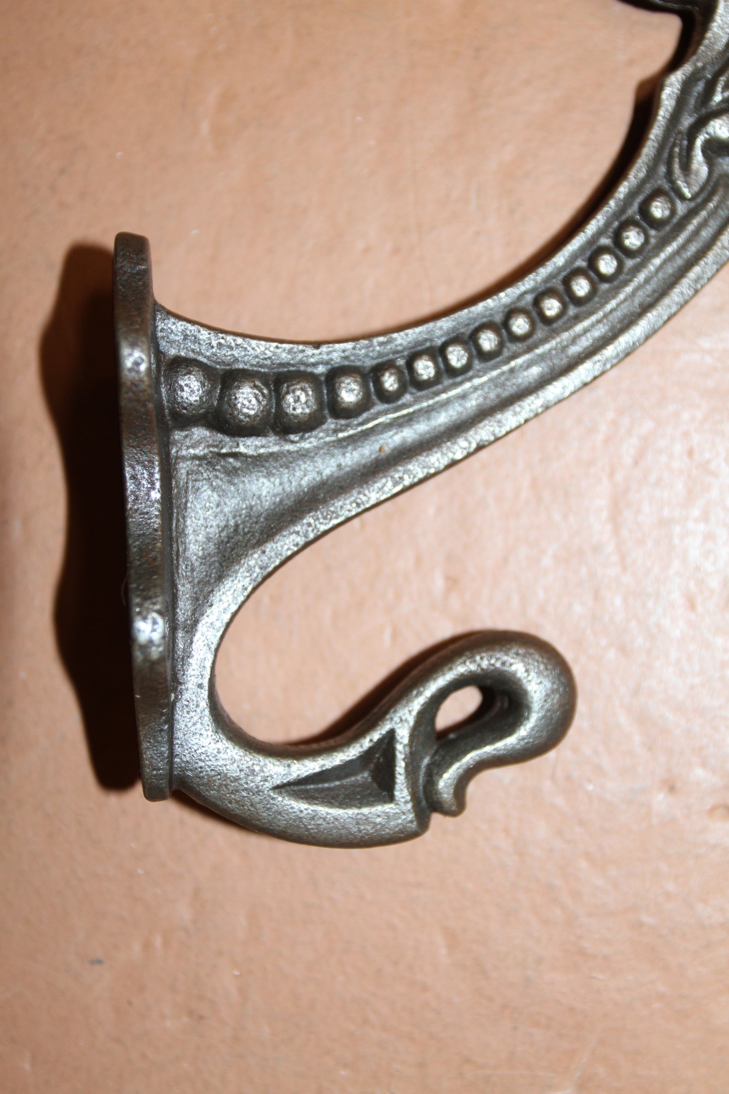 2-Large Double Wall Hooks,Elegant Victorian Design,Hanging Storage Solution,Free Ship,N-50A