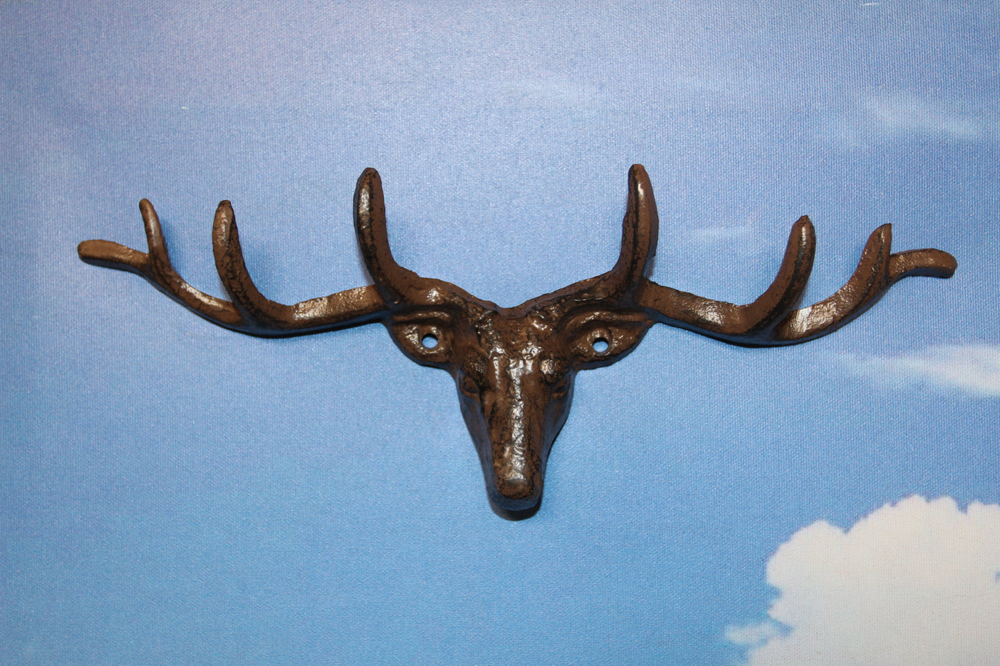 1-Large Wall Hook,DEER ANTLER RACK, 6 Useful Hooks,Western Decor,Hunting Accents, W-73